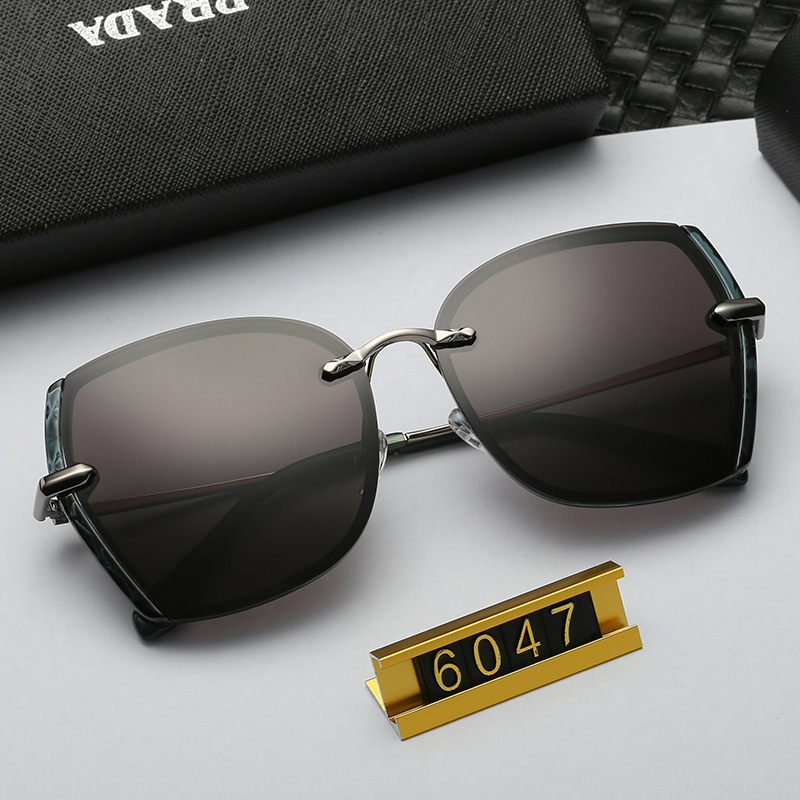 Polarized Driving Anti-Glare for Women Fashionable Internet Celebrity Style Frameless Trendy Korean Version Sunglasses