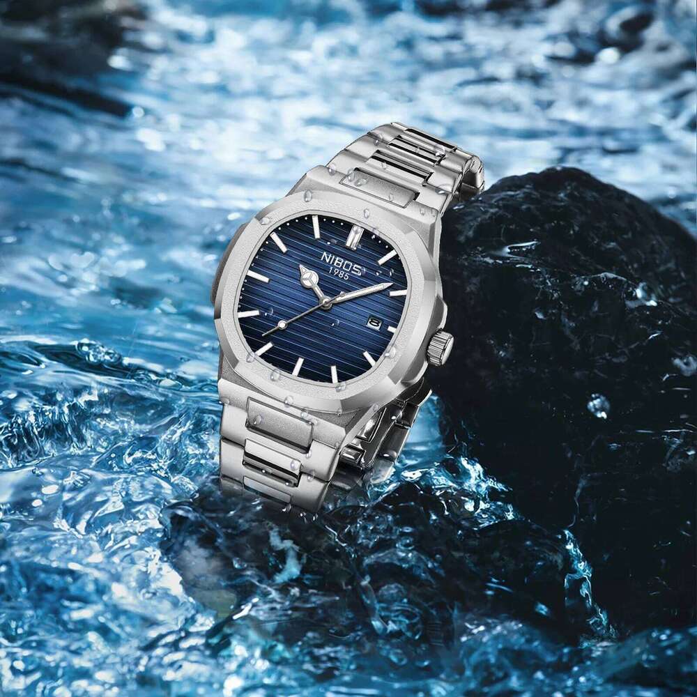 2025 New Luxury Quartz Watches 30M Waterproof Automatic Date Man Stainless Steel Sport Chronograph Watch for Men Clock