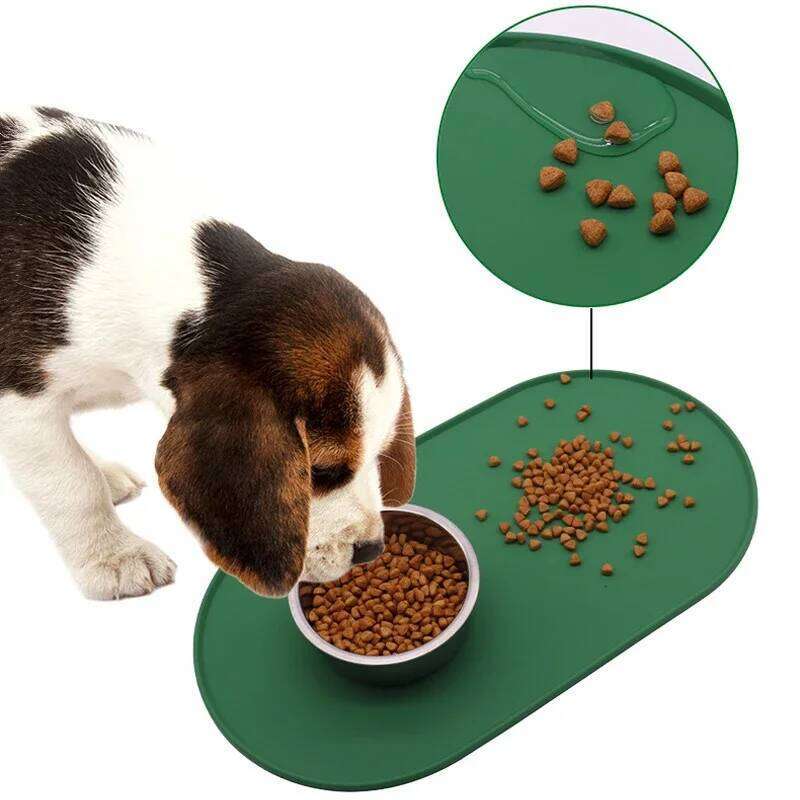 Silicone Mat Placemat Waterproof Prevent Spills Dog Cat Food Feeding Pad Kitten feeding Pet Bowl tray Mats 26Y0312