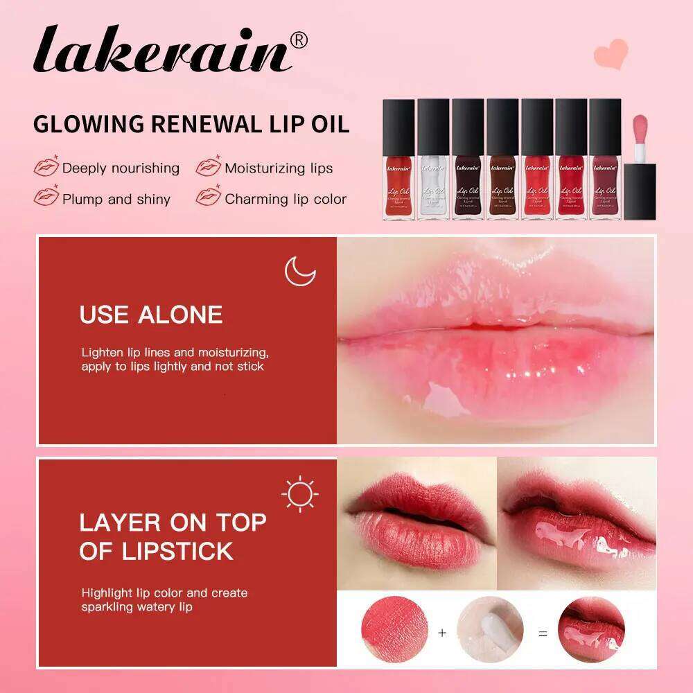 Glowing Lip Moisturizing Care Of The Benetitnt For Lips Nourishing Jelly Liquid Pink Plumping Gloss Oil W260311