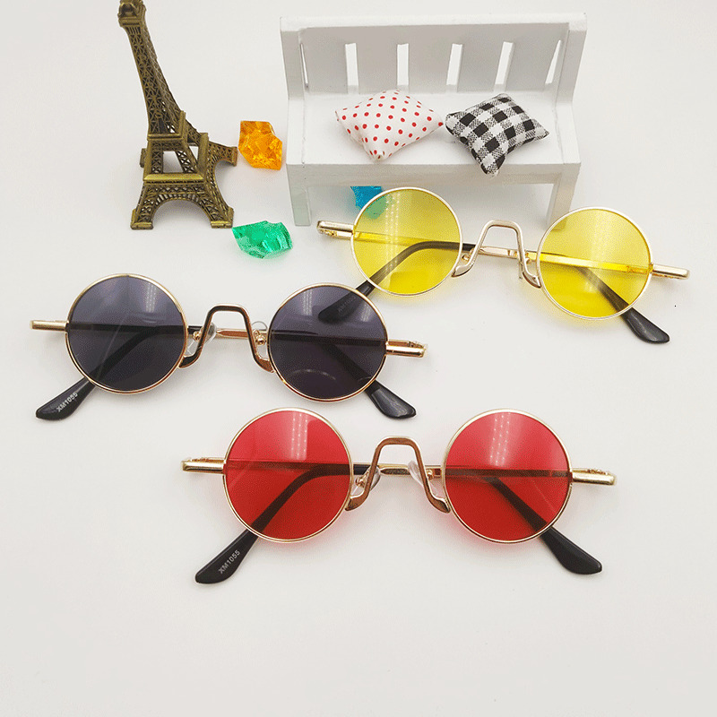 Foreign Trade Internet Celebrity Same Personality Glasses Children Metal Small Round Sunglasses Fruit Ins Style