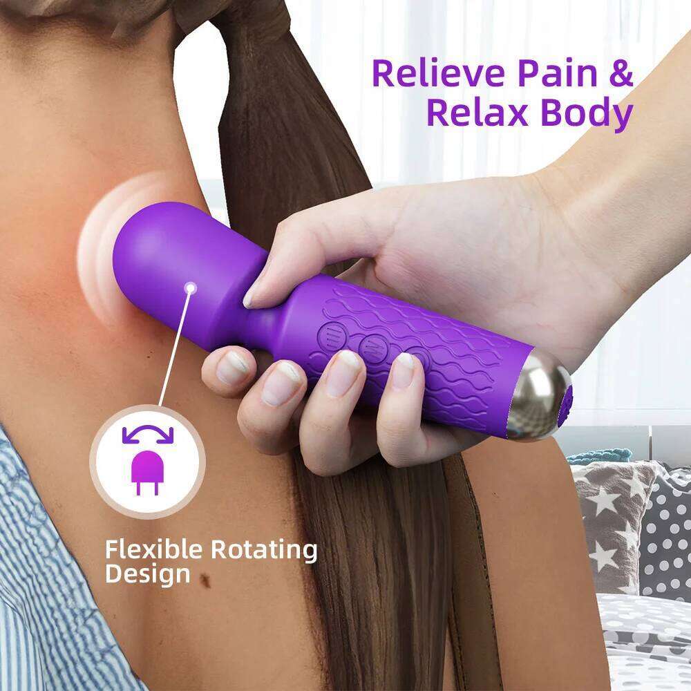 20 Speeds Powerful AV Vibrator for Women Nipple G spot Clitoris Stimulator Magic-Wand Dildo Female Masturbation Adult Sex Toys Z260311