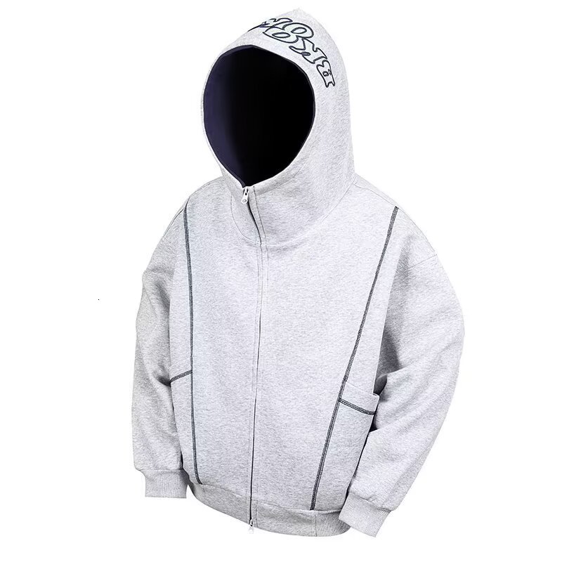 Trendy And Versatile Trade Fashion Ins Artistic Cardigan Designer Hoodie Sweatshirt Casual And Stylish With Unique Design And Visible Stitching