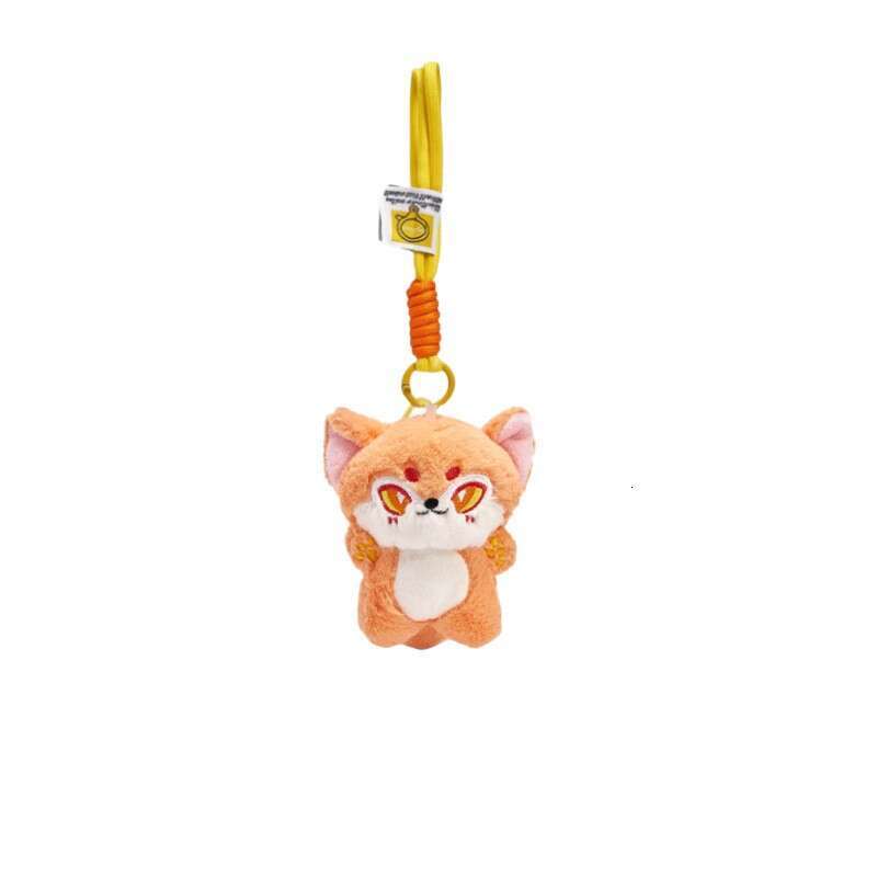 Cute Plush Wolf Doll Keychain Toy Pendant Backpack School Bag Decoration