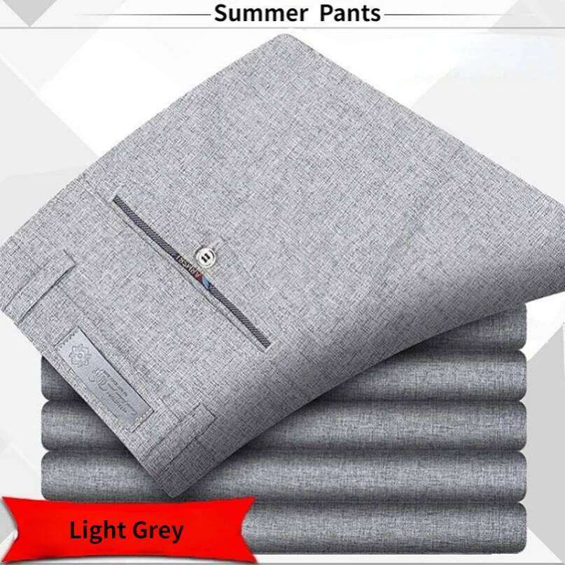 Quality Men's Suit Classic Summer Spring Pants High Waist Autumn Trousers Business Casual Pant Dropshipping Gozbkf