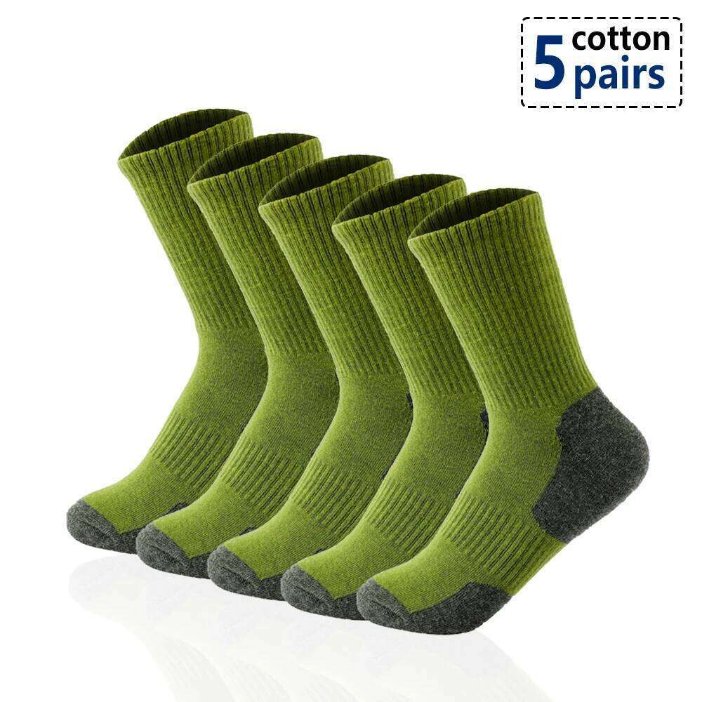 Men Cotton Breathable Long Business Harajuku Solid Gentleman Sox Sokken Outdoor Sports 5 Pairs/Lot Socks Gift Z260312