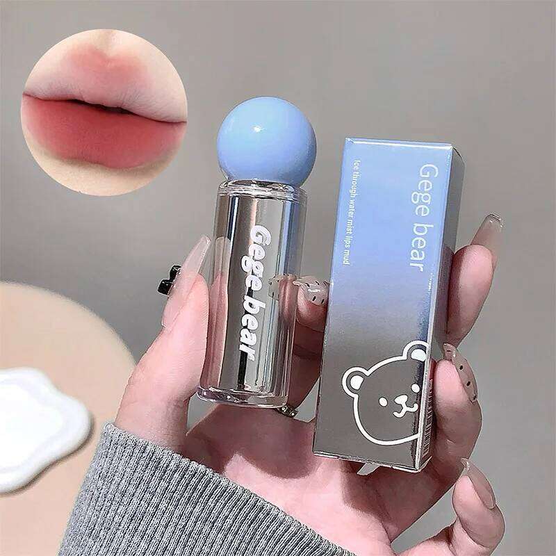 Gege bear Ice-permeable Water Mist Lip Mud, matte, soft, delicate and long-lasting, natural makeup application W260311