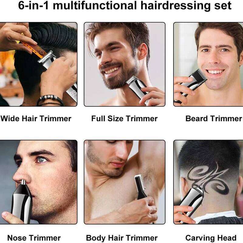 11in1 multi trimmer men facial,beard,body grooming kits electric hair clipper nose ear trimer rechargeable 110v-220v C260312