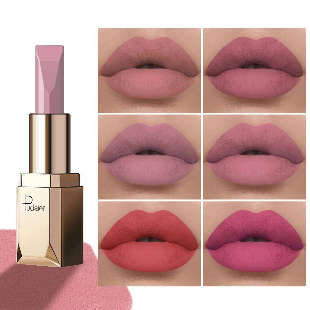 Matte velvet matte lipstick - smooth and light. High pigment, long-term wear, non-drying formula. Long-lasting stain resistance, W260311