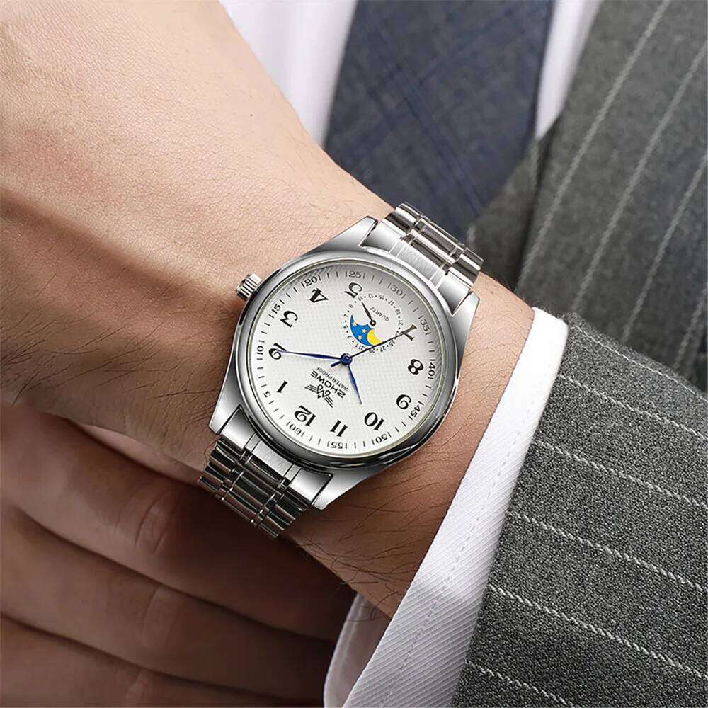 Fashion 2025 New Couple's Simple Calendar Digital Quartz Watch Casual Black Leather Ladies Clock Dress Watches