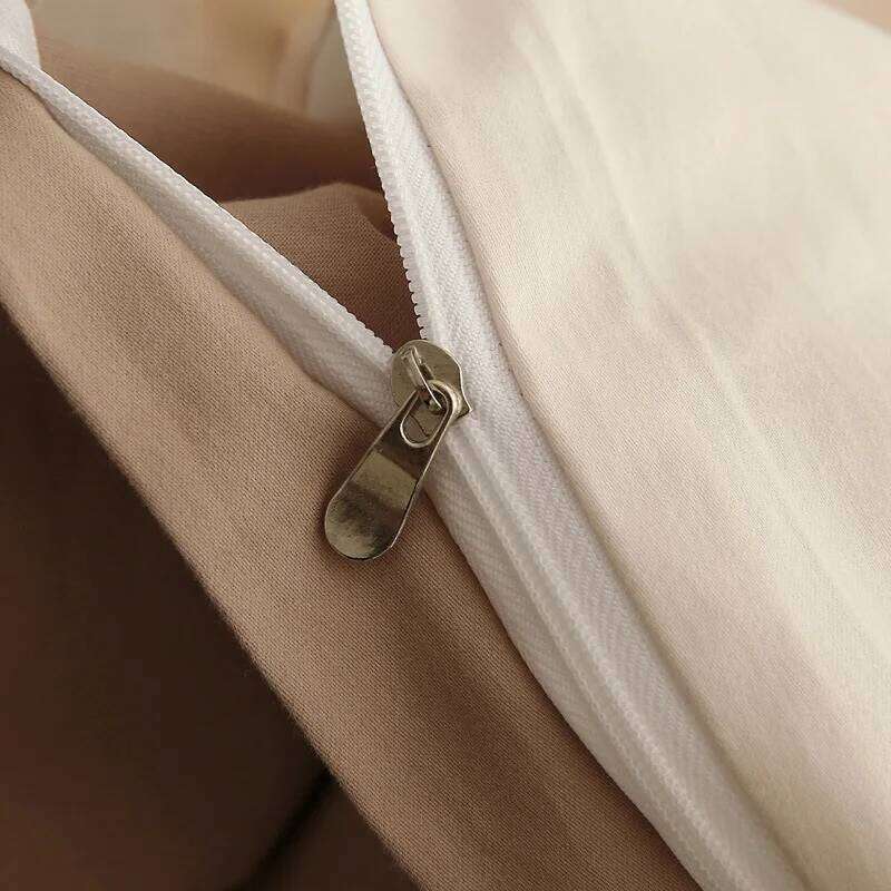 Class A light polished four-piece set of solid color long-staple cotton 100 & B home textiles H260312