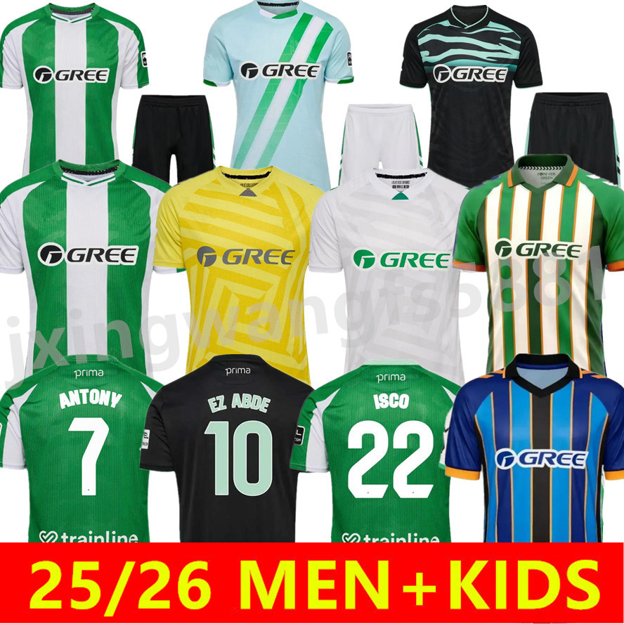 25 26 JOAQUIN ANTONY Real Betis soccer Jerseys ISCO FEKIR CANALES camiseta de futbol 2025 2026 special football shirts FINAL MEN KIDS KIT