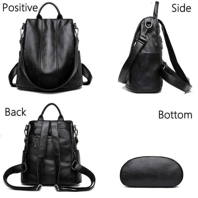 TAURUSCIAGA Women's Waterproof Anti Theft Leather Backpack Girls Shoulder Bags Multifunctional Large Capacity Travel Mochilas Niche portable back