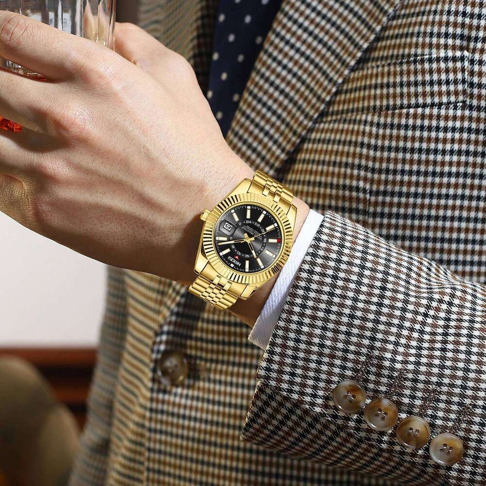 NIBOSI Quartz Wristwatch Top Brand Luxury Fashion Dive Watch Men 30ATM Waterproof Date Clock Sport Watches Man Relogio Masculino