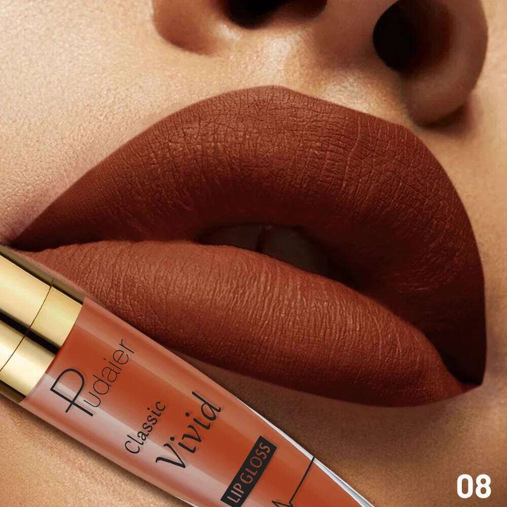 Luxury Velvet Matte Red Lipstick, Long Lasting Moisturizing Non-Stick Lip Makeup, Perfect Beauty Gift for Women W260311