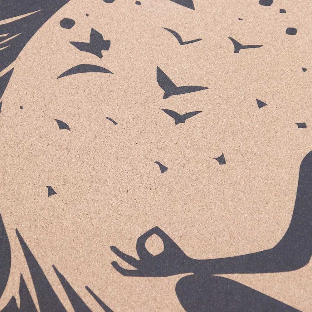 Non-slip yoga mat cork rubber fine particle retro rubber yoga mat home fitness mat M260312