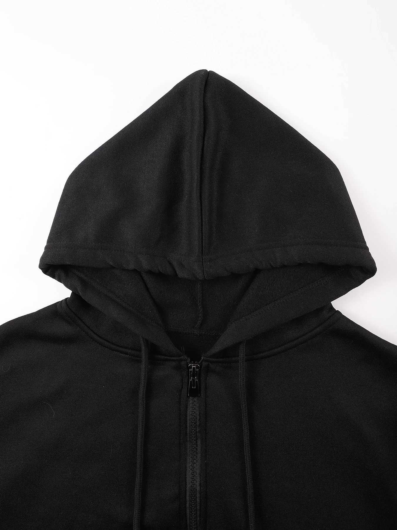 AutumnWinter Fleece Zip-Up Hoodie Solid Casual Coat Comfy Fashion Sweatshirt Warm Sport Veste Loose DailyTop Soft New Clothes M260312