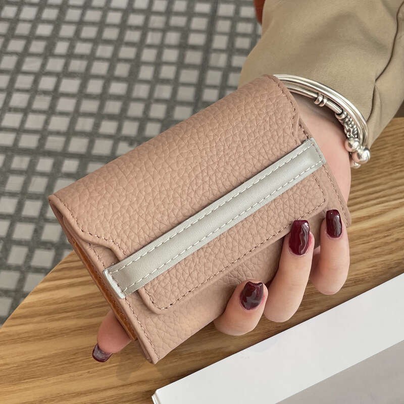 Luxury fashion wallet Women S New Trendy Simple Fashion Wallet Japanese And Korean Accordion Style Short Wallet With Multiple Card Slots For Women