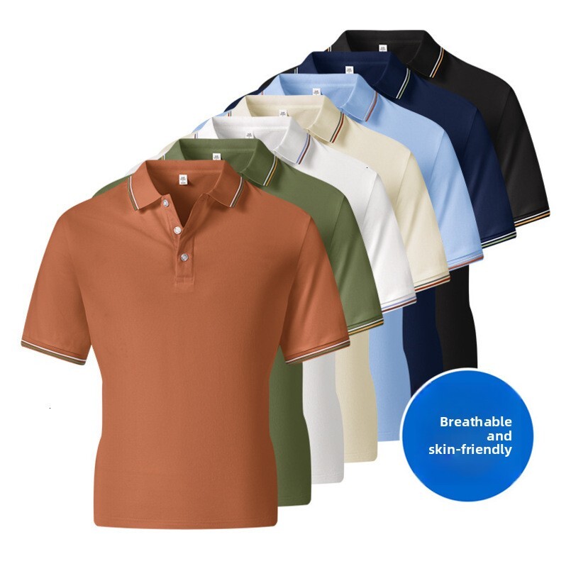 Cross-border T-shirts, short-sleeve corporate shirts, summer workwear, group advertising logo printing embroidery T-shirts and polo shirts