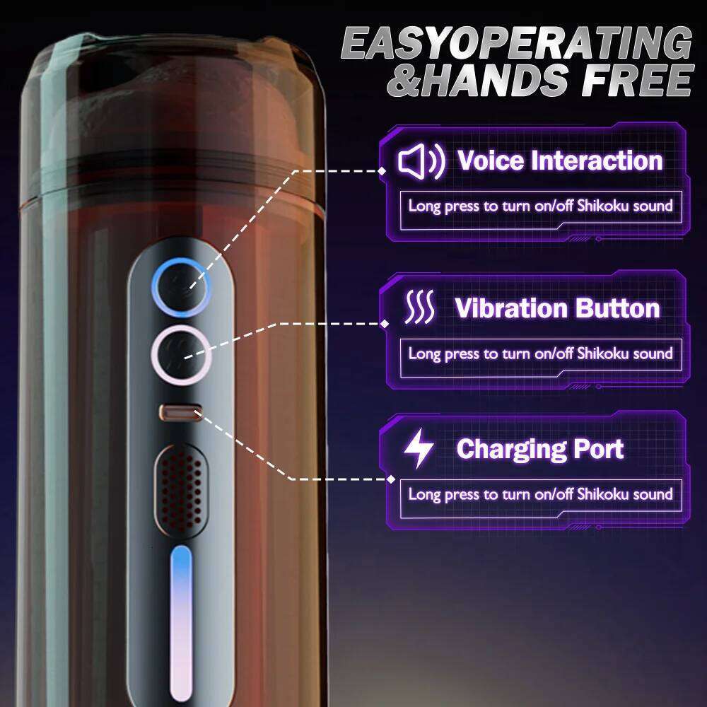 Automatic Male Masturbator Cup Adult Supplies Pocket Pussy Sexy Voice Blowjob Vaginal Penetration Adults Goods for Man Sex Toys Z260311