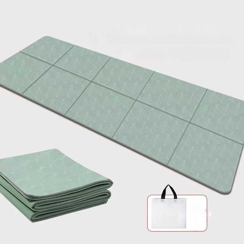Foldable Yoga Mat Portable Thickened Fitness Mat For Pilates And Floor Exercises Double-sided Non-slip Nap Mat M260312