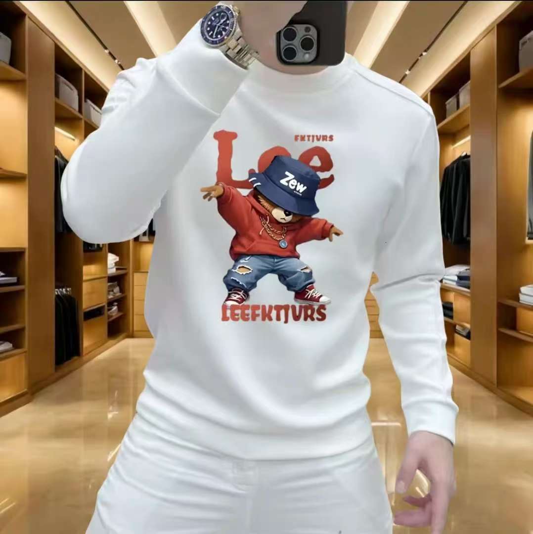 New Utumn Nd Winter Fshion Trendy Printed Swetshirt For Men Stylish Pullover With Round Designer Hoodie Neck Nd Long Sleeves Csul Nd Verstile Top