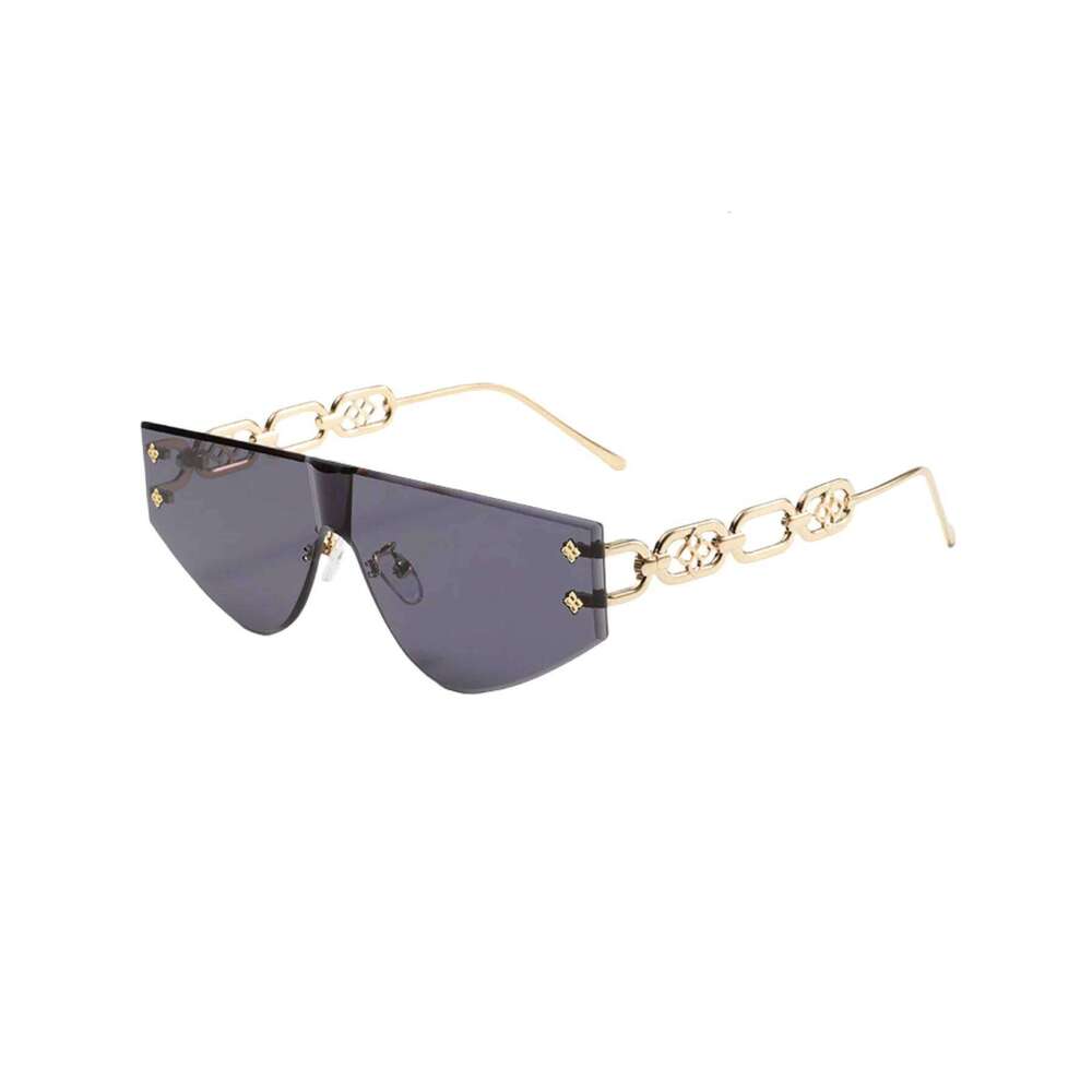 New Square Frameless Fashion Mirror Sun Retro Sunglasses