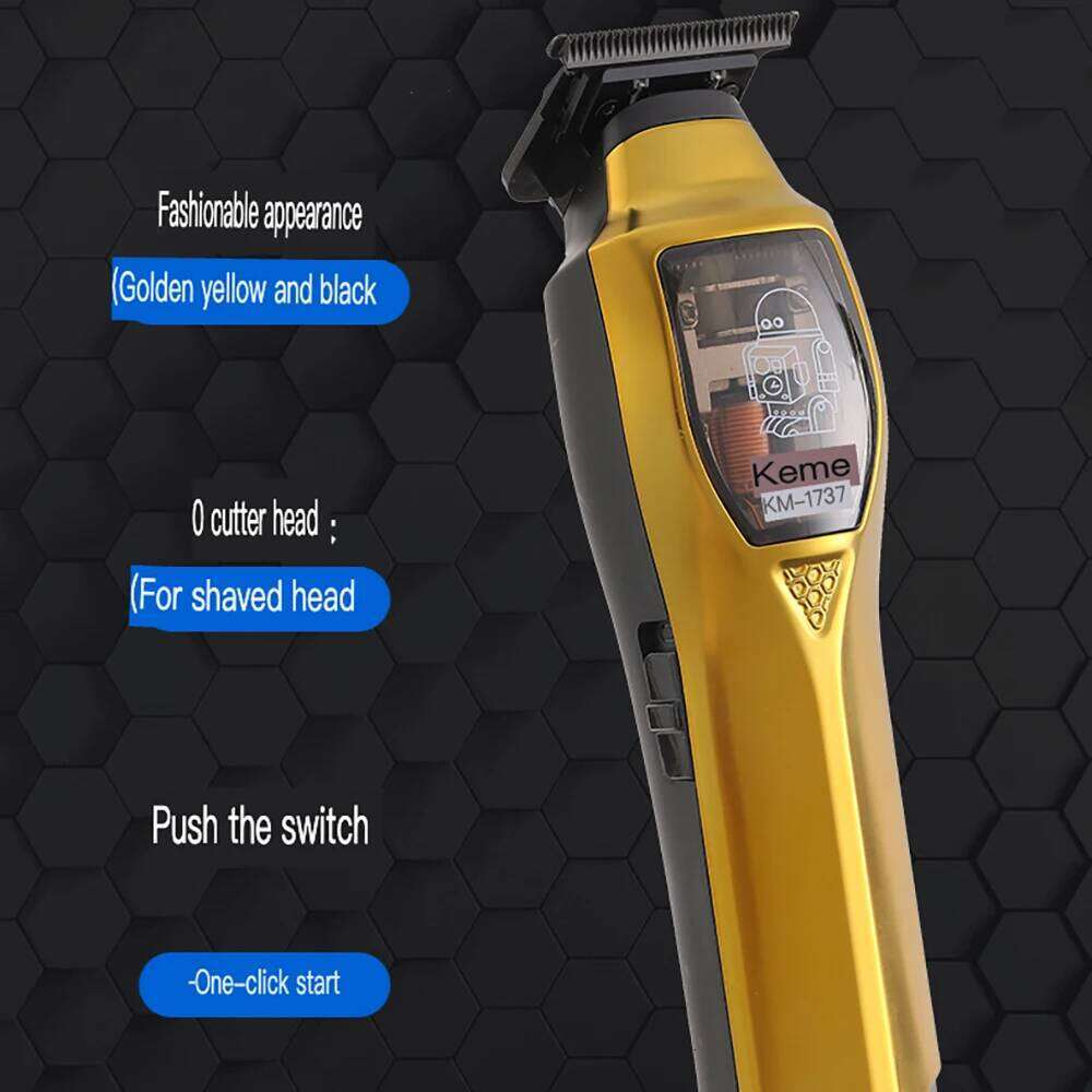 Kemei Professional Barber Zero Gapped bald head Hair Clipper Cordless men finish hair cutting machine Beard Trimmer C260312