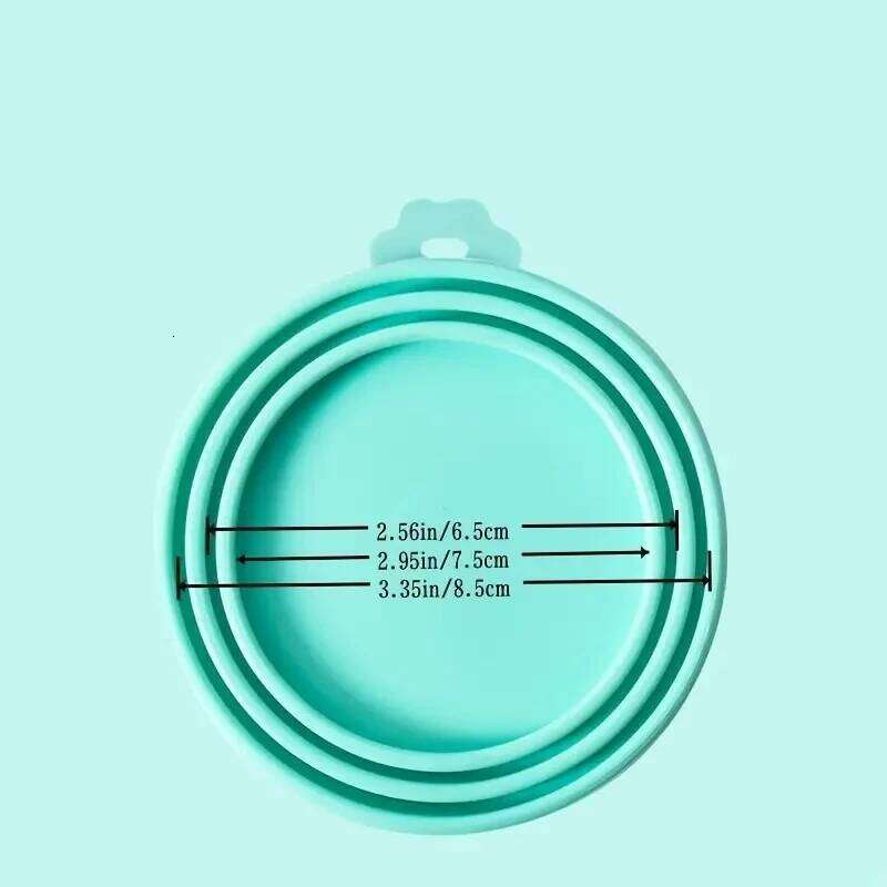 1 Reusable Silicone Pet Can Lid Bpa Free, Suitable For Most Sized Dog And Cat Cans - Keeps Food Fresh Prevents Bacterial Odors 26Y0312