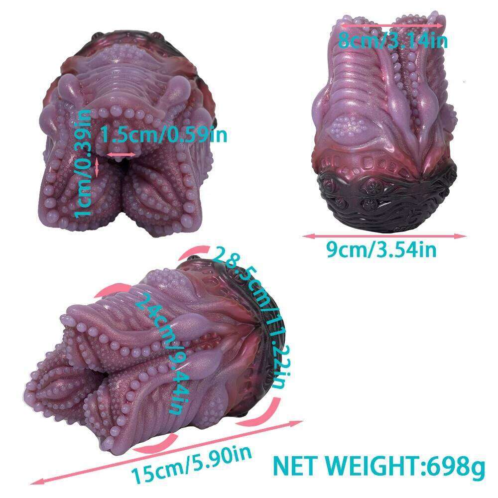 GEEBA Strange Beast Egg Shape Male Masturbator Silicone Single Channel Stroker For Men18+ Pocket Pussy Onahole Adult Sex Toys Z260312