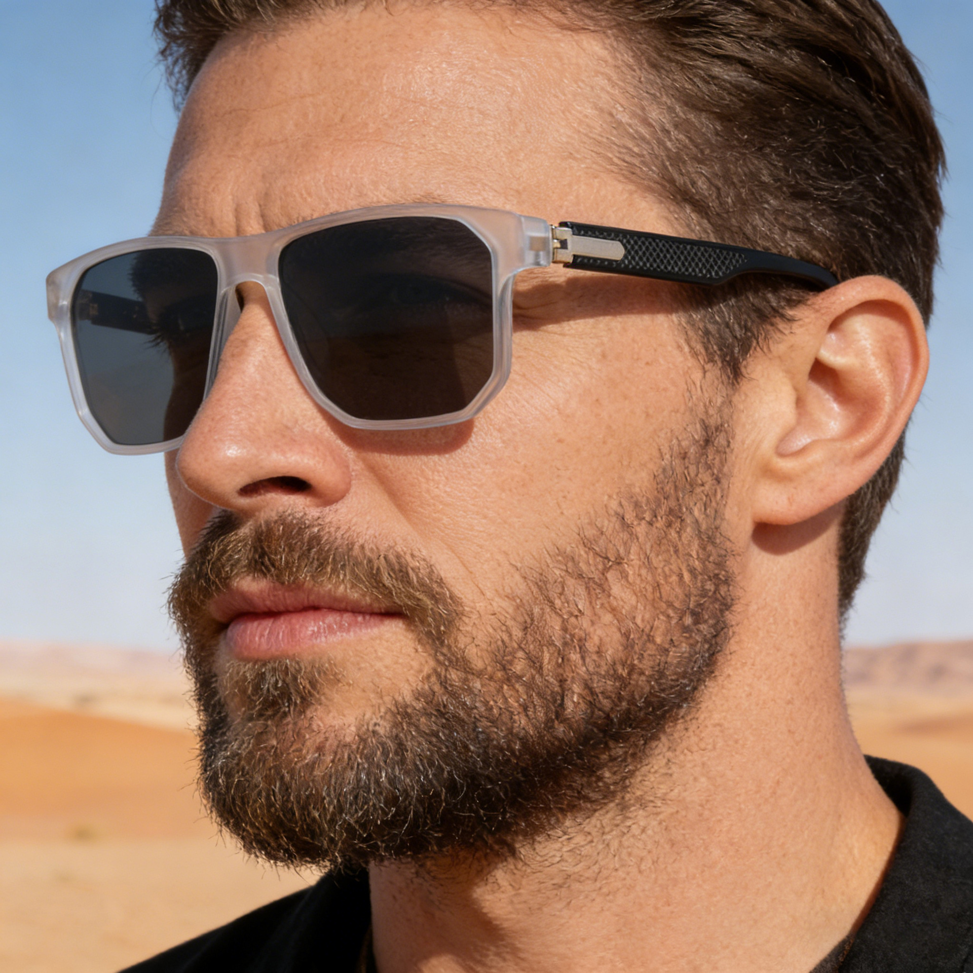 2026 New European American Fashion Polygonal Sunglasses Trendy and Unique Outdoor Driving Sun Protection Glasses for Men,