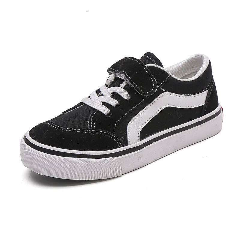 Kid's Canvas Boys New Net Red Low Gang Middle and Large Children Baby Girls Board Shoes Parent-Child Shoe H260312