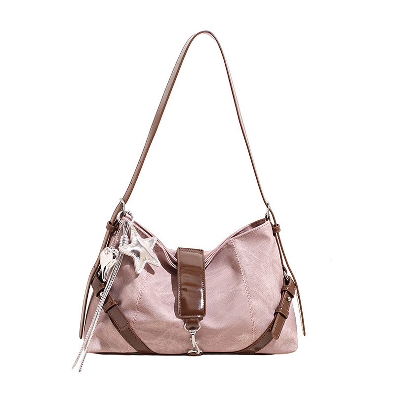 Spring new backpack, unique design PU patch fashionable handbag large capacity shoulder bag armpit bag designer bag crossbody bag