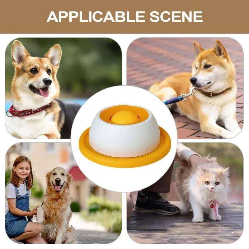 Lick Dogs Interactive Dog Toys Slow Feeder Food Dispenser For Puppy Training Enrichment Cat Feeding Crate Accessory 26Y0312