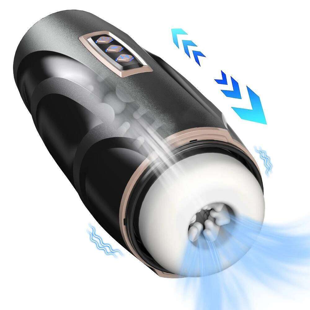 3 in 1 Automatic Male Vibrator Sucking Telescopic Vibration Mastubrator Realistic Stroker Adult Sex Toys for Men Masturbation Z260312