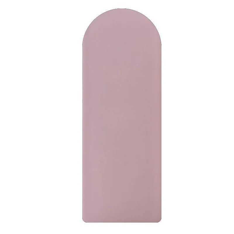 Milk Tea Beige Sand Nude Arch Oval Curve Shaped Rounded Oval Pilates Yoga Pu Natural Rubber Yoga Mat With Custom M260312