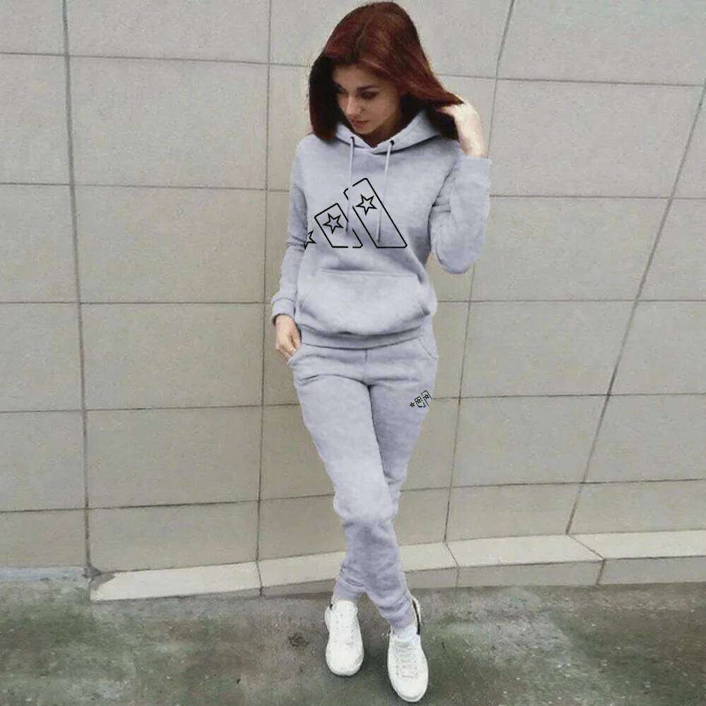 Hoodie Pants Sets Women's Autumn Winter Sweatshirt Sweatpant 2pcs Sports Outfits Home Outdoor Jogging Suit New Designer Clothes C260312