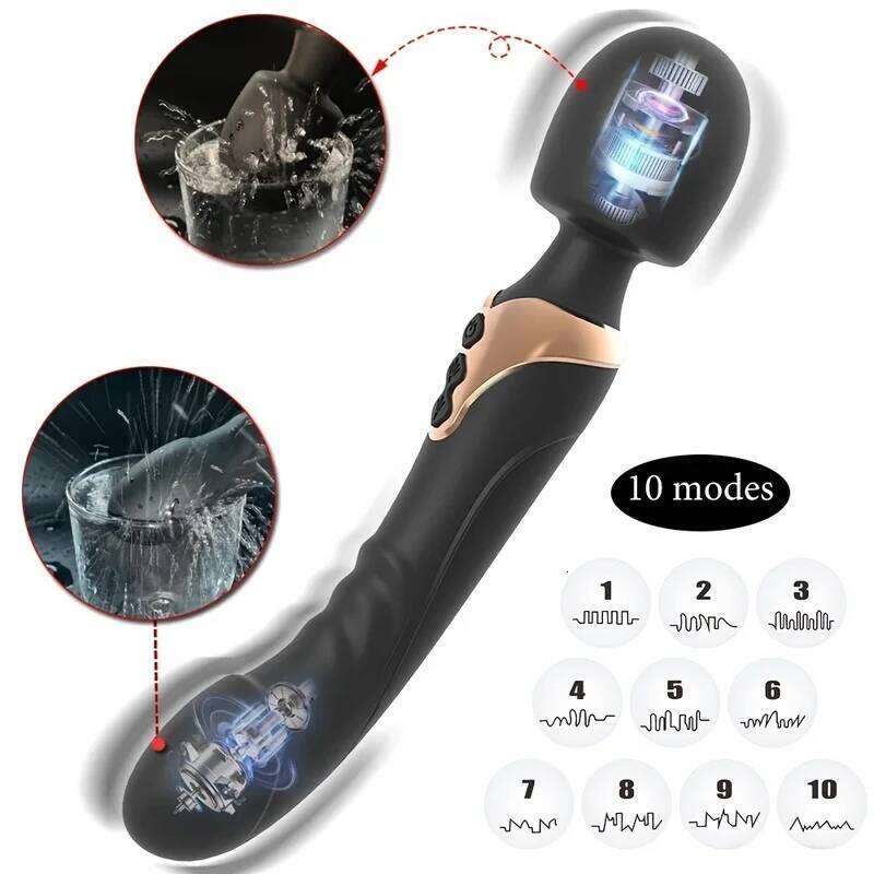 Dual Motor Powerful Vibration Masturbation Soft Stick G-Spot Clitoris Stimulator Dildos Silicone Vibrators Adult Sex Toys Z260312