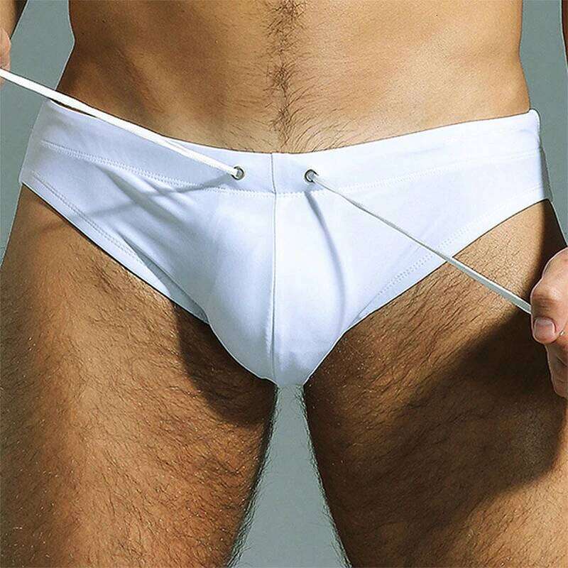 Mens Swimwear Sexy Briefs Swimsuits Trunks Beachwear Summer Surf Board Wear Men Swimming Brief Bikini Underwear Spa Underpants Z260312
