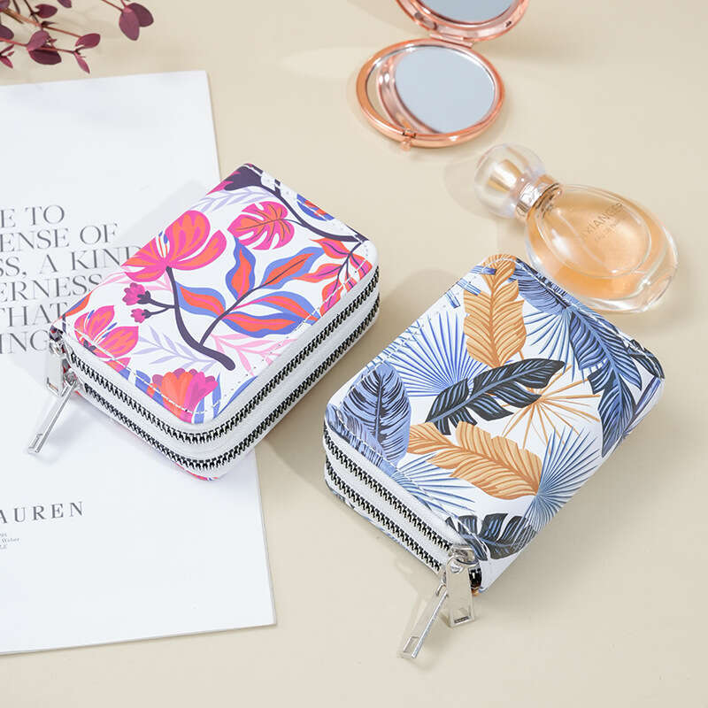 Luxury fashion wallet New Organ Multi Functional Double Layer Zipper Printed Fashion Women S Wallet Large Capacity Card Holder