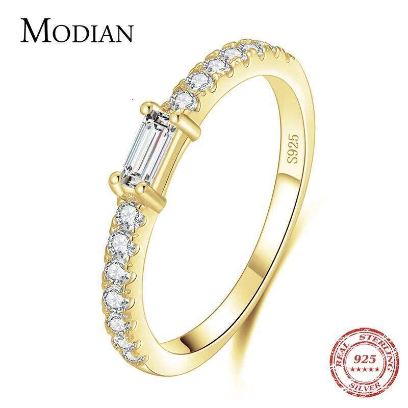 Modian Top Quality Real 925 Sterling Silver Classic Charm AAAAA Zirconia Wedding Finger Rings For Women Fine Jewelry anel H260312