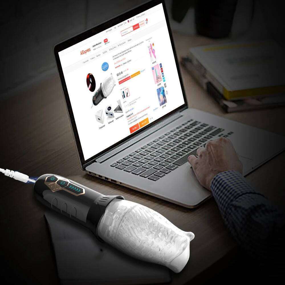 Masturbator Cup Automatic Rotating Delay Ejaculation Glans Trainer Vagina Penis Pump Sleeve Vibrator For Mens Adult Toys Male Z260311