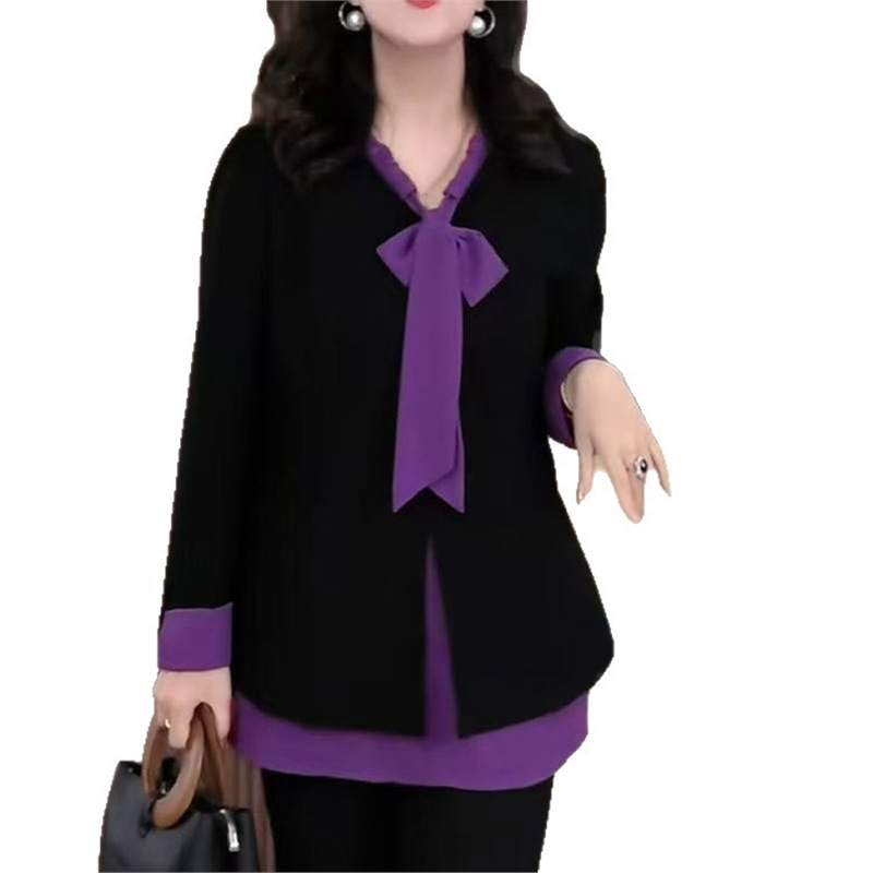 Designer Hoodie 2025 Autumn New Fashionable Polo Shirt Elegant Chic Designer Shirt Bow Design Mid-length Blouse Trendy