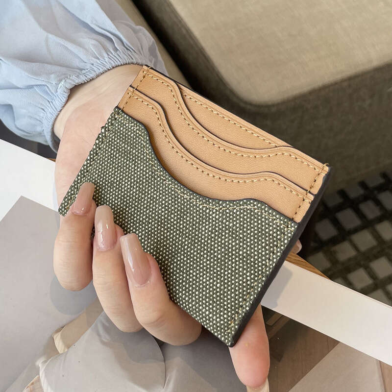 Luxury fashion wallet Ultra Thin Ins Style One Piece Holder New Model For Men And Women High End Cotton Linen Mini Card Holder