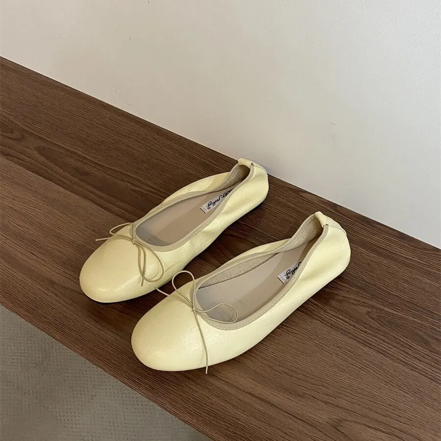 Bailamos Women Flat Heel Shoes Female Flats casual Ballet Dancing Shoes Foldable Sole Boat Shoes Summer Slip On Slipper Mules Sl 260227