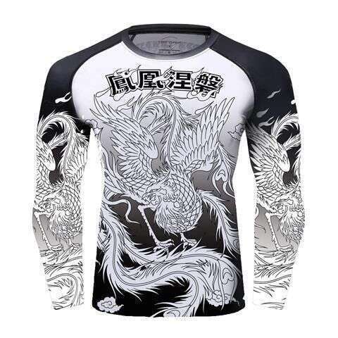 New personalized animal digital print quick-dry breathable sports slim-fit fitness long-sleeve T-shirt, fashionable and trendy