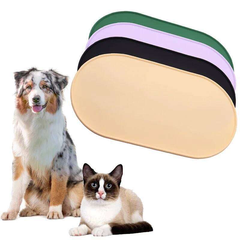 Silicone Mat Placemat Waterproof Prevent Spills Dog Cat Food Feeding Pad Kitten feeding Pet Bowl tray Mats 26Y0312