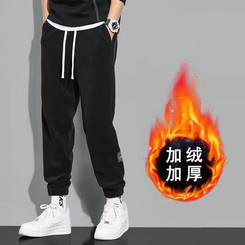 Winter Chenille Sweatpants Spring And Autumn Corduroy Casual Pants Men's Pants With Designer Pants Fleece Lining Thickened Men's Corduroy Sp
