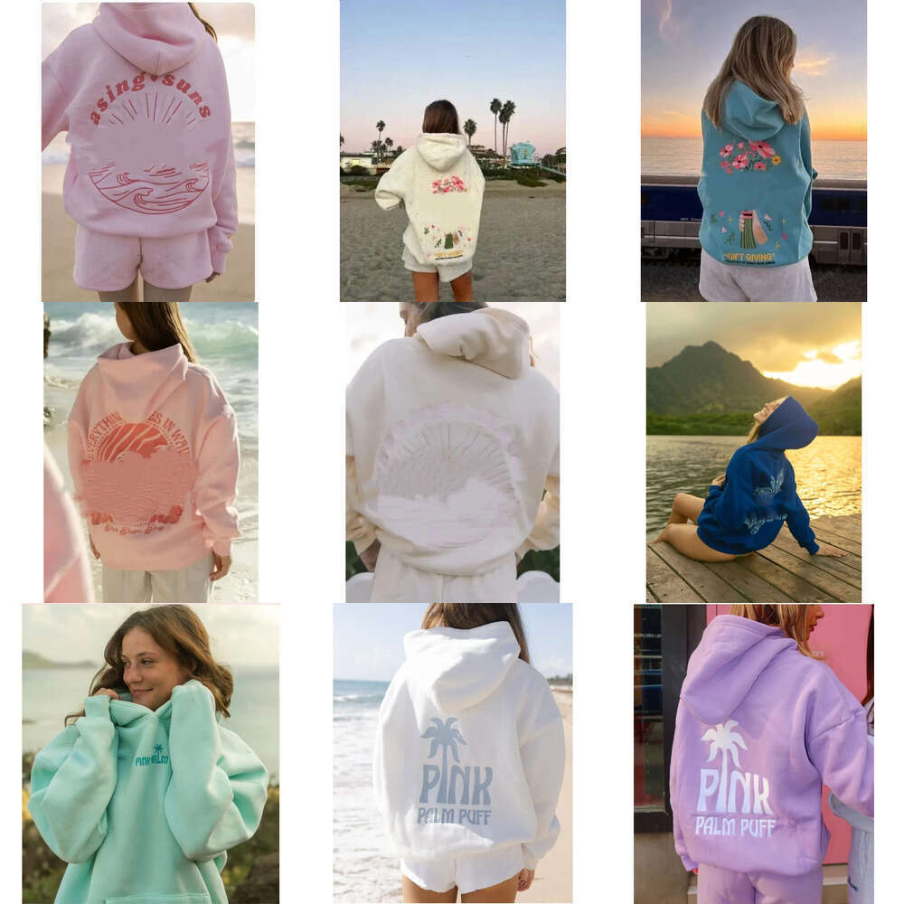 Pinkpalm Hoody Designer Womens Eatshirts School Pink Palm Hoodie For Woman Embroidered Hoody Free People Movement Clothes Sweatshirt k12
