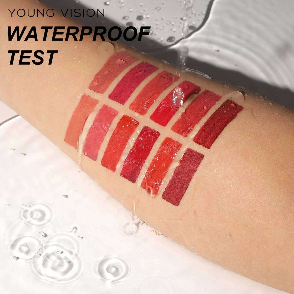 YOUNG VISION 2-color matte long-lasting color set waterproof anti-sweat non-stick cup gloss rotatable lip liner W260311
